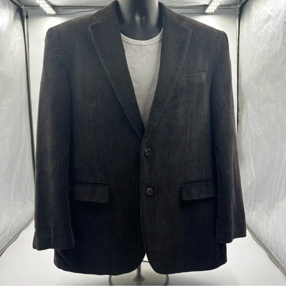 Chaps men's brown corduroy blazer/ sports coat‎  sz38R.  100% cotton.